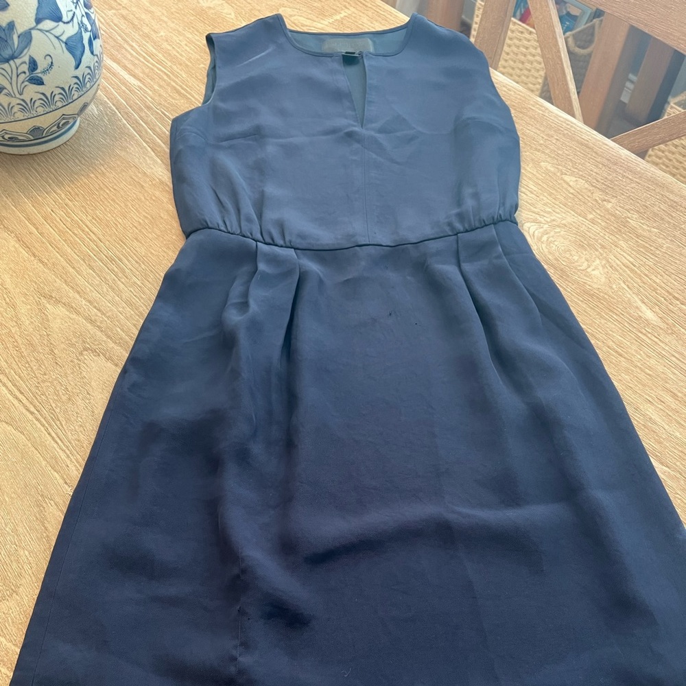 Jcrew collection blue sleeveless dress